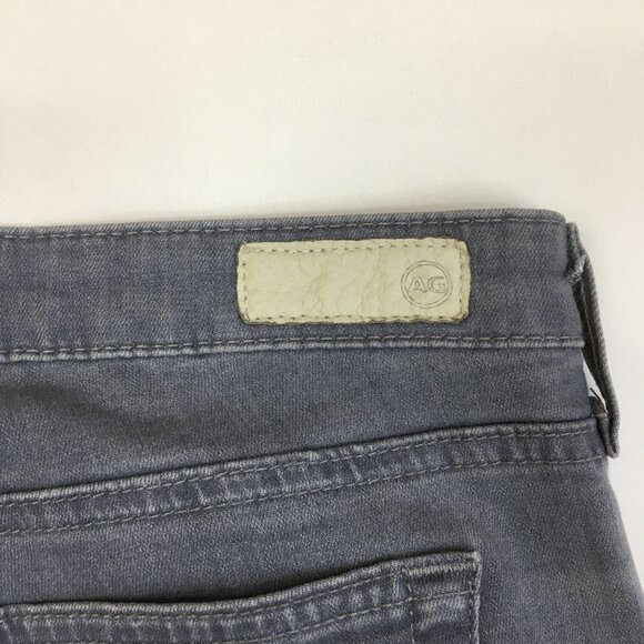 AG ADRIANO GOLDSCHMIED Gray The Legging Ankle Super Skinny Raw Slit Hem Jeans - Picture 14 of 15